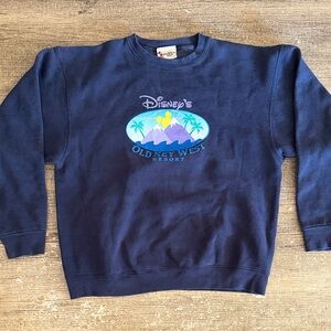 Vintage Disney Old Key West navy graphic crewneck sweatshirt